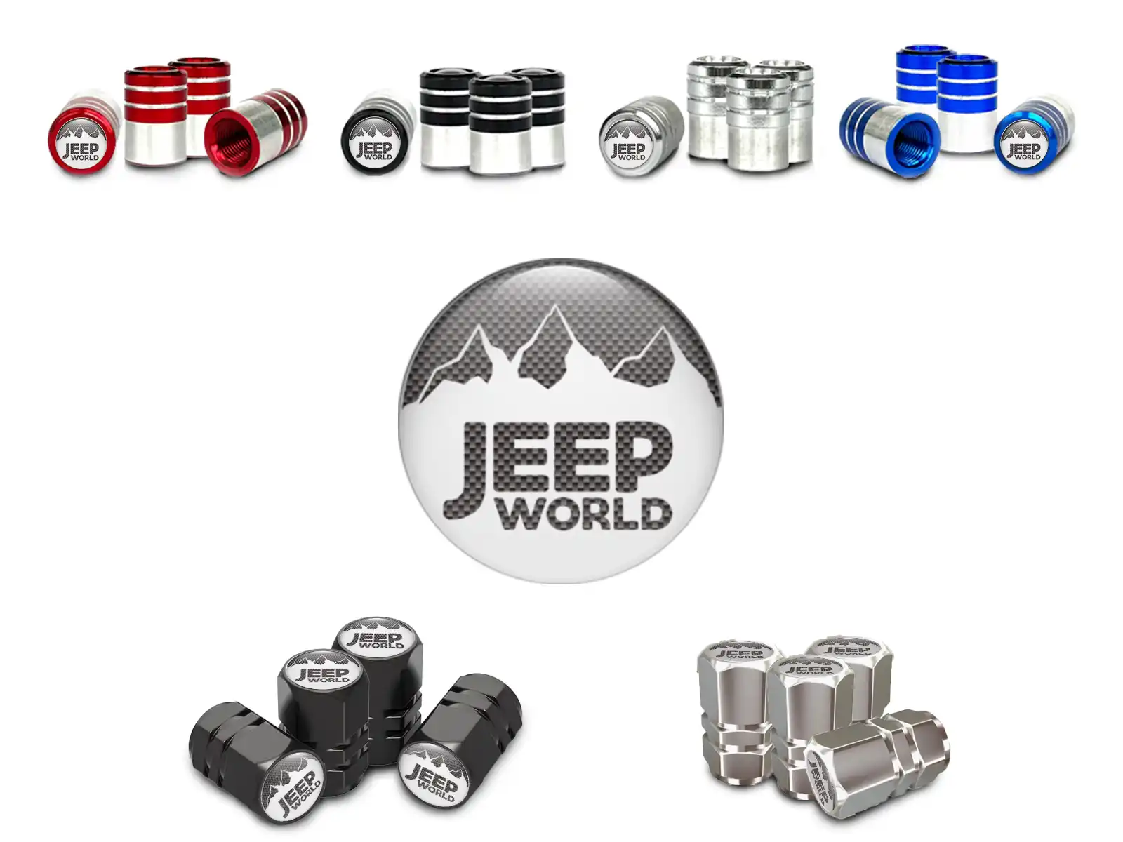 Jeep Copri valvole Moto Stile Lega